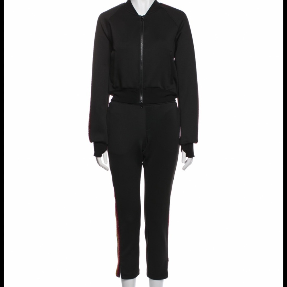 Women's Black Zip-Front Jumpsuit